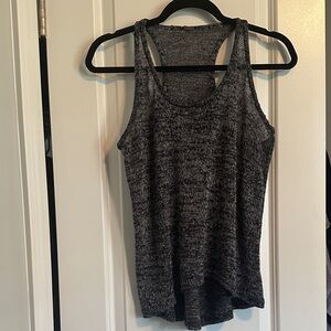 Black and gray heathered Sleeveless Women's Top